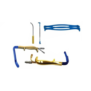 Juego de Instrumentos Quirúrgicos de Acero Inoxidable Chapado en Oro de Alta Calidad con Certificación CE Clase II para Aumento de Senos Manual, 38 Piezas - Product Image 6