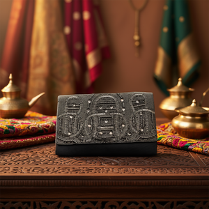 Colorful Indian Luxury Ethnic Craft Handmade Beaded Bag Glass Bead Baguette Handle Durable Casual Purse Trendy Style Premium Eth - Product Image 3