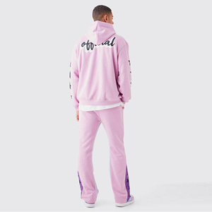 Conjunto Deportivo Vintage para Hombre, Estilo Urbano, con Logotipo Personalizado, Lavado Ácido, Sudadera con Capucha Extra Grande y Pantalones Deportivos - Product Image 4