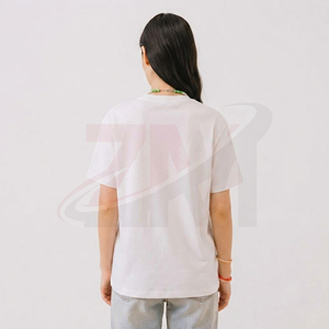 ผู้ผลิตเสื้อผ้าแฟชั่นแบบ OEM ODM คุณภาพสูง เสื้อยืดพิมพ์ลายโอเวอร์ไซส์สำหรับผู้หญิง ผ้าฝ้ายระบายอากาศ สไตล์ลำลองแนวสตรีทแวร์ - Product Image 2