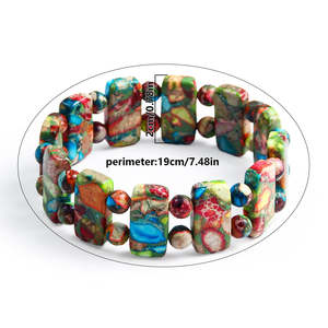 Bracelets en résine faits à la main, accessoires de mode haut de gamme pour femmes, vente en gros, qualité export, marque TCE, impression numérique, unis, 80g - Product Image 6