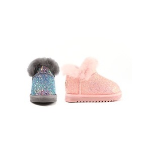 OZKIZ Korean Kids Glitter Sparkle Boots Winter Fashion for Girls 2-6 Years Wholesale - Product Image 1