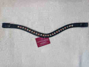 Banda decorativa de cristal multicolor de alta calidad para cejas para caballos Cuero de caballo con efecto ostentoso - Product Image 3