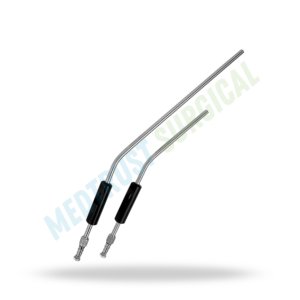 Frazier Suction Tube Angled Stainless Steel Surgical Suction <b>Instrument</b> Set ENT <b>Neurosurgery</b> Microsurgical Aspiration Procedures - Product Image 3