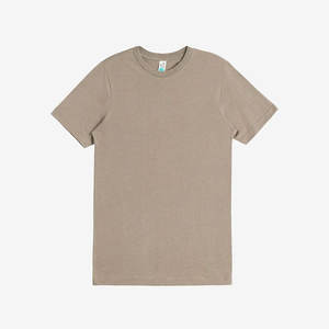 T-shirt classique pour homme Flame, beige désert, taupe, polyester/coton doux - Product Image 1