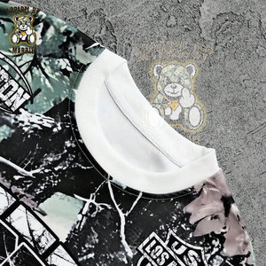 Ensemble de survêtement en coton mélangé de qualité supérieure pour hommes, tissu camouflage épais, fabrication OEM, marque privée, sweat-shirt et pantalon de survêtement - Product Image 3