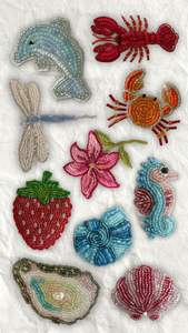 Broche perlée de couleur personnalisée, style boutique, faite à la main, au meilleur prix - Product Image 5