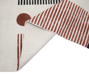 Alfombra de Algodón Hecha a Mano, Lavable, Estilo Bohemio, Ecológica, con Diseño Geométrico, para Dormitorio, Sala de Estar o Salón - Product Image 5