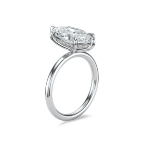 Bague Tatum 200-14K en or massif avec diamant taille ovale certifié IGI – Cadeau de luxe pour mariage, fiançailles ou soirée - Product Image 3