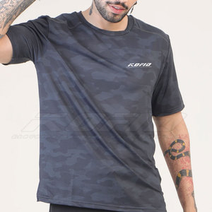 T-shirt de musculation pour hommes, t-shirt de sport pour hommes, tissu extensible respirant à séchage rapide, coupe ajustée pour la musculation - Product Image 2