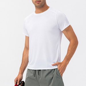 Camiseta deportiva de algodón 100% para hombre, camiseta de gimnasio para primavera y verano, transpirable, para correr, cuello cómodo, diseño ecológico rápido - Product Image 2