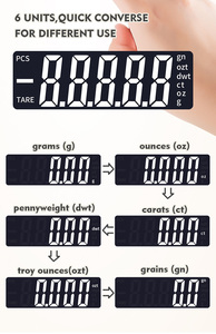 Balance de poche numérique électronique de précision 0,1g, alimentée par piles ABS, excellente qualité, 500g, pour bijoux et aliments - Product Image 3
