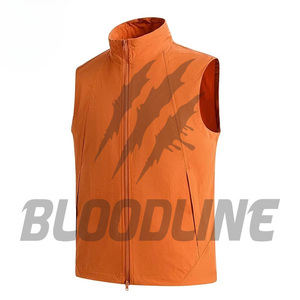 Gilet coupe-vent sans manches pour homme, noir, fermeture éclair intégrale, vêtements d'hiver - Product Image 5