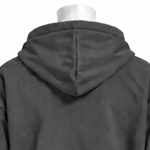 Sweat à capuche gris anthracite à motif floral coloré, coupe oversize, avec poche kangourou, style streetwear décontracté - Product Image 4