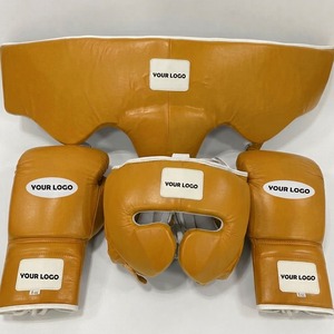 ชุดนวมชกมวย Pro Punching Boxing Gloves ปรับแต่งได้ พร้อมเชือกผูกและแถบตีนตุ๊กแก หนังแท้ สำหรับคิกบ็อกซิ่ง ออกกำลังกาย ฝึกซ้อม MS-MZ-CBS-11 - Product Image 5