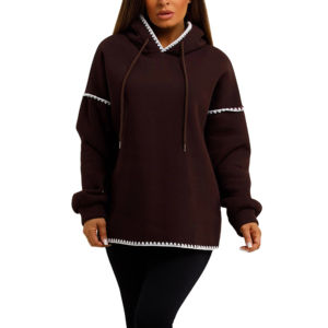 Sudadera con Capucha y Cremallera para Mujer, Transpirable, para Invierno, con Logotipo Frontal Personalizado, de Alta Calidad, 100% Algodón Felpa, Estilo Urbano - Product Image 1