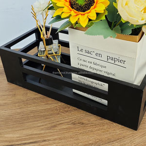 Wholesale Wooden <b>Paper</b> <b>Storage</b> <b>Box</b> Organizer Wooden Tissue Holder for Kitchen Bathroom - Product Image 4