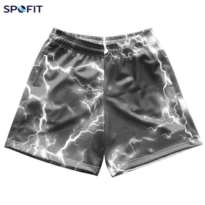 Custom Logo Wholesale Plain Dyed Sublimated Printed Eco-Friendly Quick Dry Breathable Mid Elastic 3 Inch Men <b>Mesh</b> <b>Shorts</b> - Product Image 3