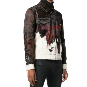 Premium Hair On <b>Leather</b> <b>Jacket</b> For <b>Men</b> Winter Fashion Custom Design Comfortable Fit Durable Outerwear Hair On <b>Leather</b> <b>Jacket</b> - Product Image 2
