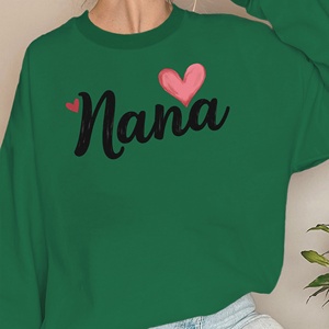 เสื้อสเวตเตอร์ถักลำลองสำหรับผู้หญิง Heart Nana พิมพ์ลาย Love คอกลม แขนยาว โพลีเอสเตอร์ 100% เหมาะสำหรับใส่ในฤดูใบไม้ร่วง - Product Image 3