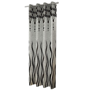 Rideau occultant moderne 100 % polyester pour salon, style européen, broderie occultante, rideau de sécurité anti-lumière - Product Image 2