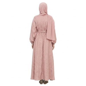 ชุดเดรสยาวแขนยาวแบบเรียบร้อยสำหรับสตรีมุสลิมสำหรับการละหมาดอะบายะห์ - Product Image 6