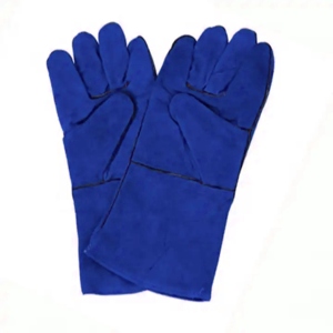 High Heat Resistant Cowhide Split Leather Gauntlet <b>Fire</b> Fighting Safety Gloves <b>Fire</b> Proof Function Hand Protection for Welding - Product Image 2