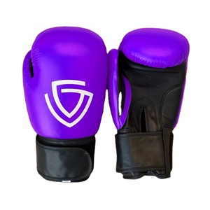 Guantes de Boxeo Profesionales de Alta Calidad Personalizables de Cuero Sintético Transpirable que Absorbe la Humedad para Cierre Personalizado - Product Image 1