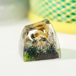 Keycaps Mystiques Anime, Keycaps Artisanaux Personnalisés, Keycaps Anime Mignons, Keycaps Verts, Ensemble de Keycaps, Keycaps en Résine - Product Image 5