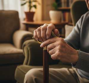 Bastón de senderismo de diseño moderno, hecho a mano, con mango de latón moldeado de agarre fuerte, de Universal Overseas. - Product Image 5