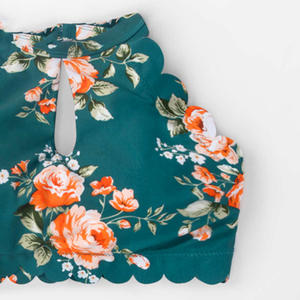 Conjunto de Bikini Sexy con Estampado Floral para Mujer, Traje de Baño de Dos Piezas de Corte Alto, Ropa de Playa de Verano 2026 - Product Image 3