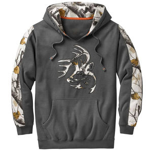 Sweat à capuche camouflage 3D personnalisé, style bomber, entièrement boutonné, universitaire, pour le service militaire, hiver, 100 % coton, sublimation thermique - Product Image 3