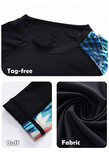 long sleeve rash guard swim shirt uv protection <b>surf</b> wear premium quality rash guard moisture wicking gym training shirt - Product Image 6