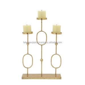 Bougeoir Pour La Maison Décoratif En Métal Conception Unique Restaurant Et Hôtel Fête De Mariage De Luxe Bougeoirs Utilisation - Product Image 5