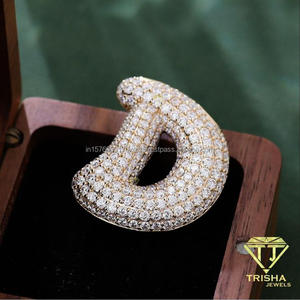 Pendentif Alphabet D Moderne avec Diamant Moissanite Brillant – Bijou Initial Élégant pour Hommes et Femmes – Vente en Gros - Product Image 6
