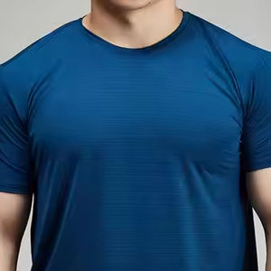 T-shirts ajustés de couleur unie pour hommes – Choix populaire très demandé pour la musculation – Vêtements de sport à prix de gros - Product Image 5