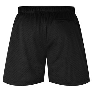 Premium <b>Men</b>’s <b>Black</b> Breathable Mesh <b>Shorts</b> Casual Athletic <b>Short</b> Pants Quick Dry Solid Color Elastic Waist Woven Polyester - Product Image 5