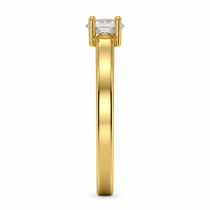 Anillo de Diamantes Solitario Clásico de 0.50 Ct en Oro de 14K con Banda Ancha, Piedra Central Brillante, Anillo de Compromiso Minimalista, Joyería Personalizada OEM ODM - Product Image 5