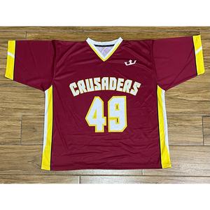 Jersey de entrenamiento de Lacrosse de equipo sublimado-Color y logotipo personalizados 100% poliéster transpirable de secado rápido ligero Jersey de campo - Product Image 1