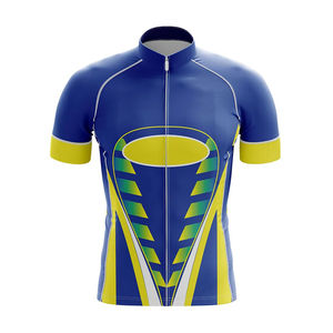 Nouvelle tenue de cyclisme en gros, ensemble maillot à manches courtes et salopette de cyclisme personnalisés avec impression par sublimation - Product Image 3