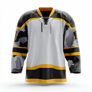 Custom Embroidery Logo Printed Breathable Lightweight Ice Hockey Uniform Premium Quality 100% Polyester Short Plus Size Sizes - Product Image 5