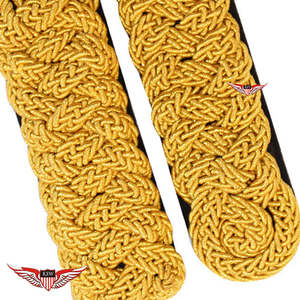 KEW Customizable Vintage Embroidered Luxurious <b>Braided</b> Epaulettes Gold Shoulder Boards Garment <b>Accessory</b> - Product Image 3