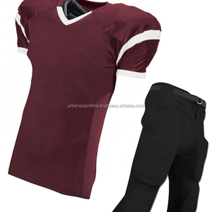 Uniforme de Fútbol Americano Personalizado al por Mayor con Logotipo, 100% Poliéster, Manga Corta, Nombre del Equipo y Número Impresos - Product Image 6