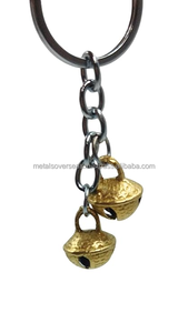 พวงกุญแจทองเหลืองทำมือสไตล์วินเทจ งานฝีมือแบบดั้งเดิมของอินเดีย น้ำหนักเบา เหมาะสำหรับเป็นของขวัญส่งเสริมการขาย ของตกแต่ง - Product Image 2