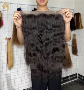 Frontal en dentelle transparente 13x6, toutes textures de cheveux, frontal en dentelle 13x4, fermeture en dentelle transparente HD 5x5 6x6, cheveux humains vietnamiens - Product Image 2