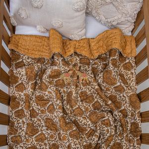 Edredón de bebé de algodón orgánico Kantha hecho a mano de la mejor calidad estampado Floral transpirable suave invierno para el hogar y hoteles uso versátil - Product Image 4