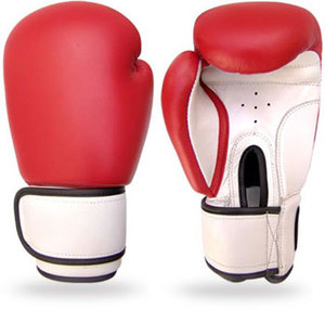 Boxing Gloves PU <b>Material</b> Full Finger Velcro Closure Unisex Training Gloves for Gym Boxing Practice Black Pink <b>Red</b> White Colors - Product Image 2