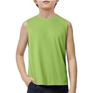 Camiseta sin Mangas Transpirable para Niños, Camiseta Deportiva sin Mangas, Camiseta Musculosa para Niños, Ropa Deportiva Ligera de Secado Rápido para Correr - Product Image 1