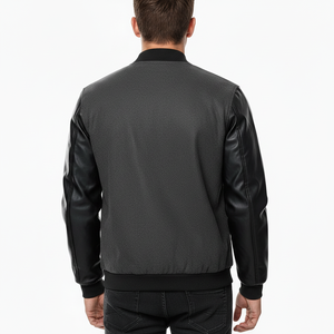 Veste boutonnée en laine pour le baseball, style Cage, pour hommes et femmes, broderie personnalisée, patchwork, vente en gros - Product Image 2