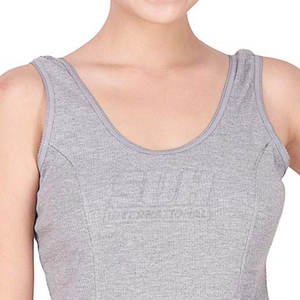 เสื้อกล้ามออกกำลังกายผู้หญิงแบบสั้นขายส่ง พร้อมโลโก้สั่งทำด้านหน้า ผ้าฝ้าย 100% ระบายอากาศได้ดี เป็นมิตรกับสิ่งแวดล้อม แห้งเร็ว - Product Image 6